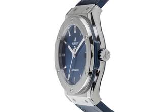 Thumbnail von Hublot Classic Fusion Blue 45 Blue Titan Automatik Ref. 511.NX.7170.LR