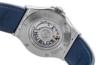 Thumbnail von Hublot Classic Fusion Blue 45 Blue Titan Automatik Ref. 511.NX.7170.LR