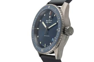 Thumbnail von Blancpain Fifty Fathoms Bathyscaphe Blue Keramik 5000-0240-NAOA B&P NP 14700 