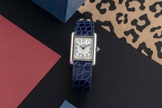 Thumbnail von Cartier Tank must Tank SM 925 Silber vergoldet Quarz Damenuhr Ref. W1014254 2416