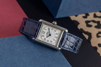 Thumbnail von Cartier Tank must Tank SM 925 Silber vergoldet Quarz Damenuhr Ref. W1014254 2416