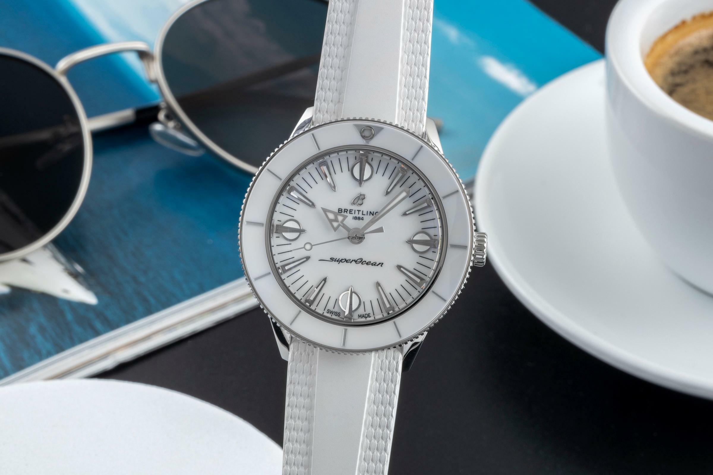 Breitling Superocean Heritage Stahl Automatik Damen Ref. A10340 Box & Papiere