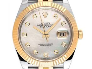 Thumbnail von Rolex Datejust 41 Ref.126333 2022 Full Set wie Neu Datejust Diamanten Perlmutt