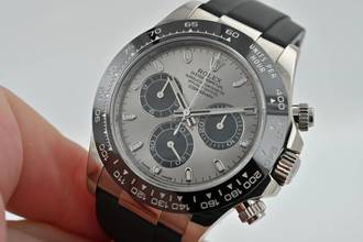 Thumbnail von Rolex Daytona Cosmograph 18k Weißgold White Gold 116519LN LC150 Ghost Rubber Strap Oysterflex