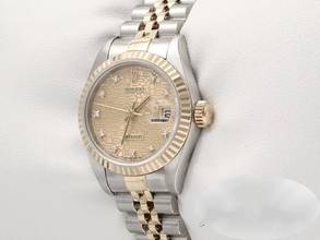 Thumbnail von Rolex Lady-Datejust Edelstahl Gelbgold 750 Diamanten Automatik Gold Stahl Damen Stainless Steel 18kt Yellow Gold Jubilé-band Chronometer Oyster