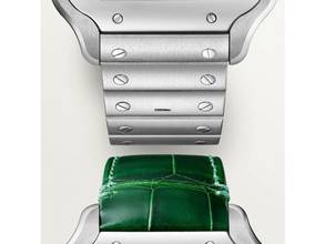 Thumbnail von Cartier Santos Large Green Dial Wssa0062 New 2025