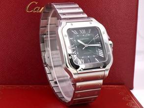 Thumbnail von Cartier Santos Large Green Dial Wssa0062 New 2025