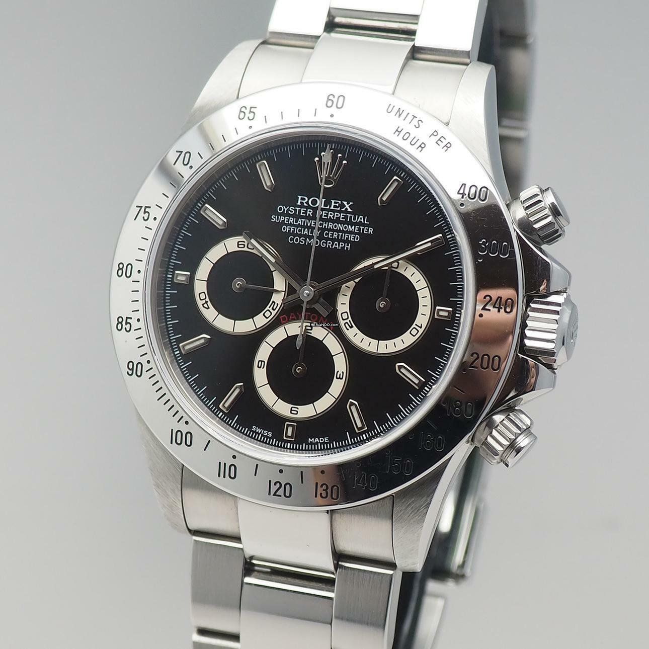 Rolex Daytona 16520 Chronograph Stahl/Stahl Box+Papiere Top condition and full set