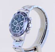 Thumbnail von Rolex Daytona Stahl black Cosmograph Cerachrom Chronograph B+P ungetragen