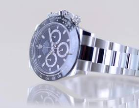 Thumbnail von Rolex Daytona Stahl black Cosmograph Cerachrom Chronograph B+P ungetragen