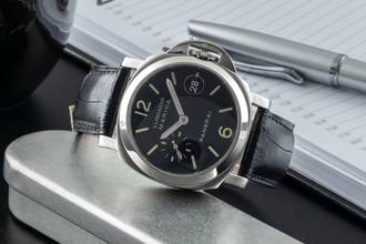 Thumbnail von Panerai Luminor Marina Automatic Stahl Automatik Herrenuhr Ref PAM00050 Box & Papiere 2004