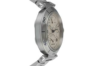 Thumbnail von Cartier Pasha GMT Power Reserve Automatik Stahl Herrenuhr Ref. W31037H3