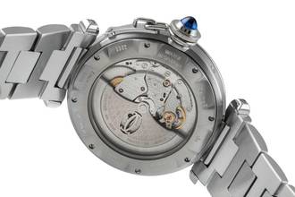 Thumbnail von Cartier Pasha GMT Power Reserve Automatik Stahl Herrenuhr Ref. W31037H3