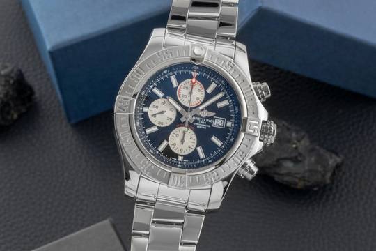  Breitling Super Avenger II Chronograph Stahl Automatik Ref. A13371 