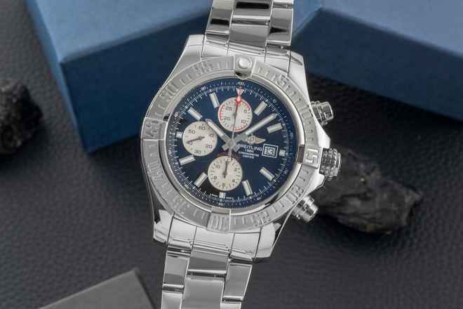  Breitling Super Avenger II Chronograph Stahl Automatik Ref. A13371 