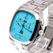 Thumbnail von Glashütte Original Seventies Chronograph Panoramadatum Chrono Panorama Discoblue – 1 of 100 – 1-37-02-20-02-70 – NEW – 22 Full Set