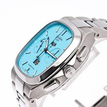 Thumbnail von Glashütte Original Seventies Chronograph Panoramadatum Chrono Panorama Discoblue – 1 of 100 – 1-37-02-20-02-70 – NEW – 22 Full Set