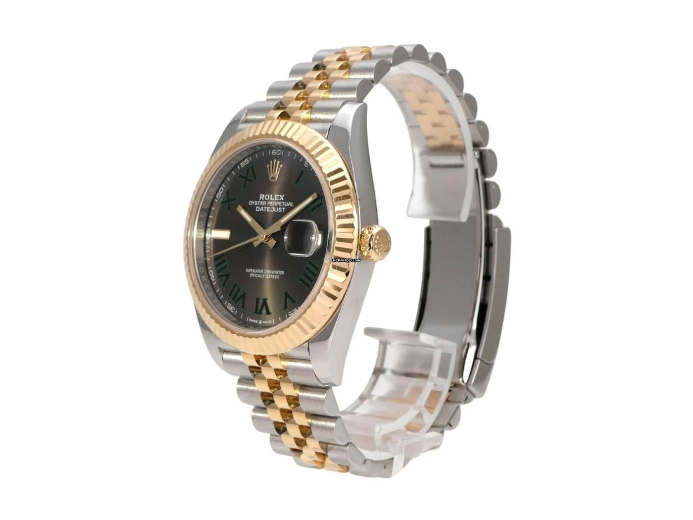 Rolex Datejust 41 Edelstahl Gelbgold Ref. 126333 Slate Jubile-Band