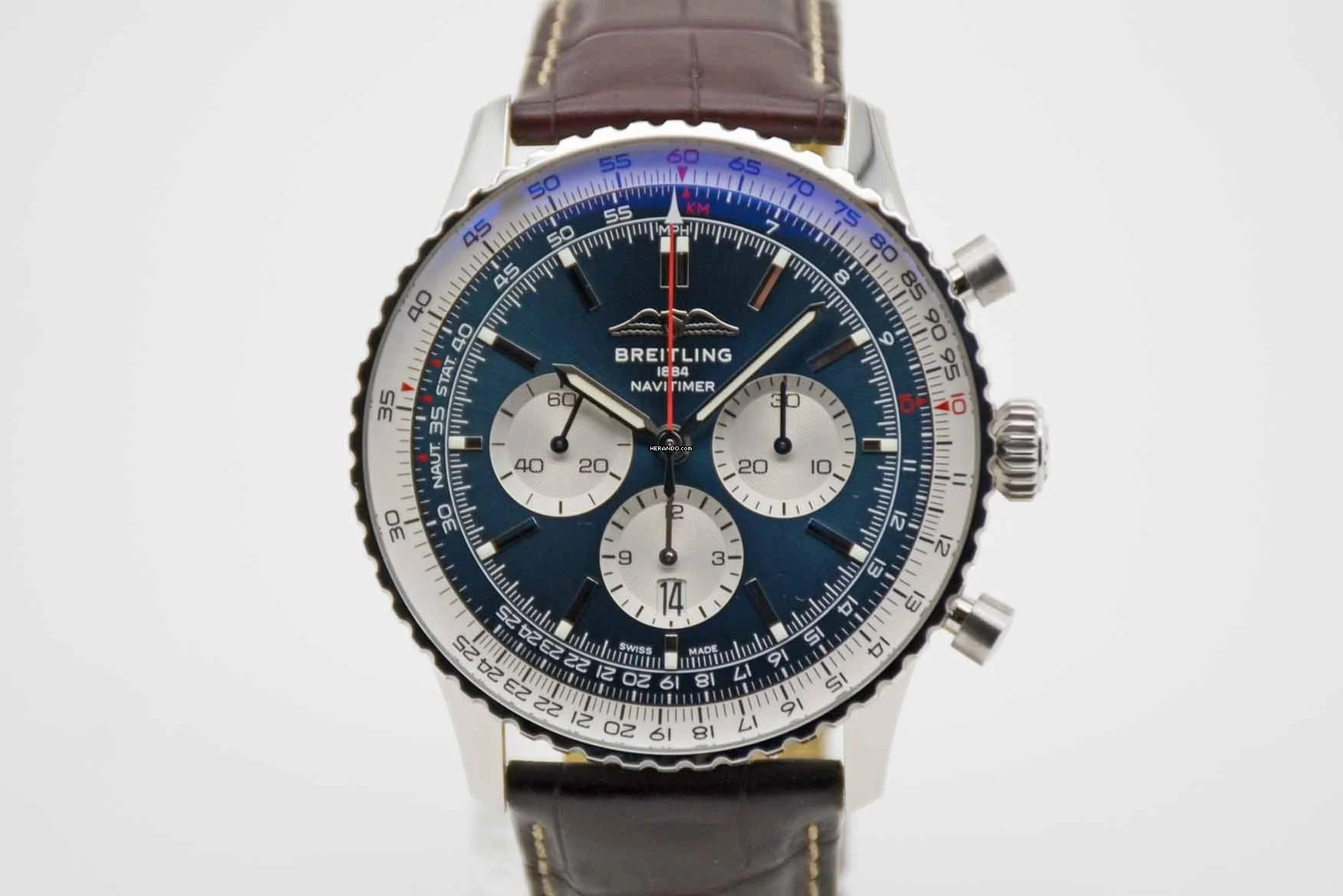 Breitling Navitimer 1 B01 Chronograph 46 LC100 Fullset mit Breitling Garantie bis 2028