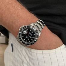 Thumbnail von Rolex GMT-Master II 16710 Luminova dial black bezel 2002 Full Set