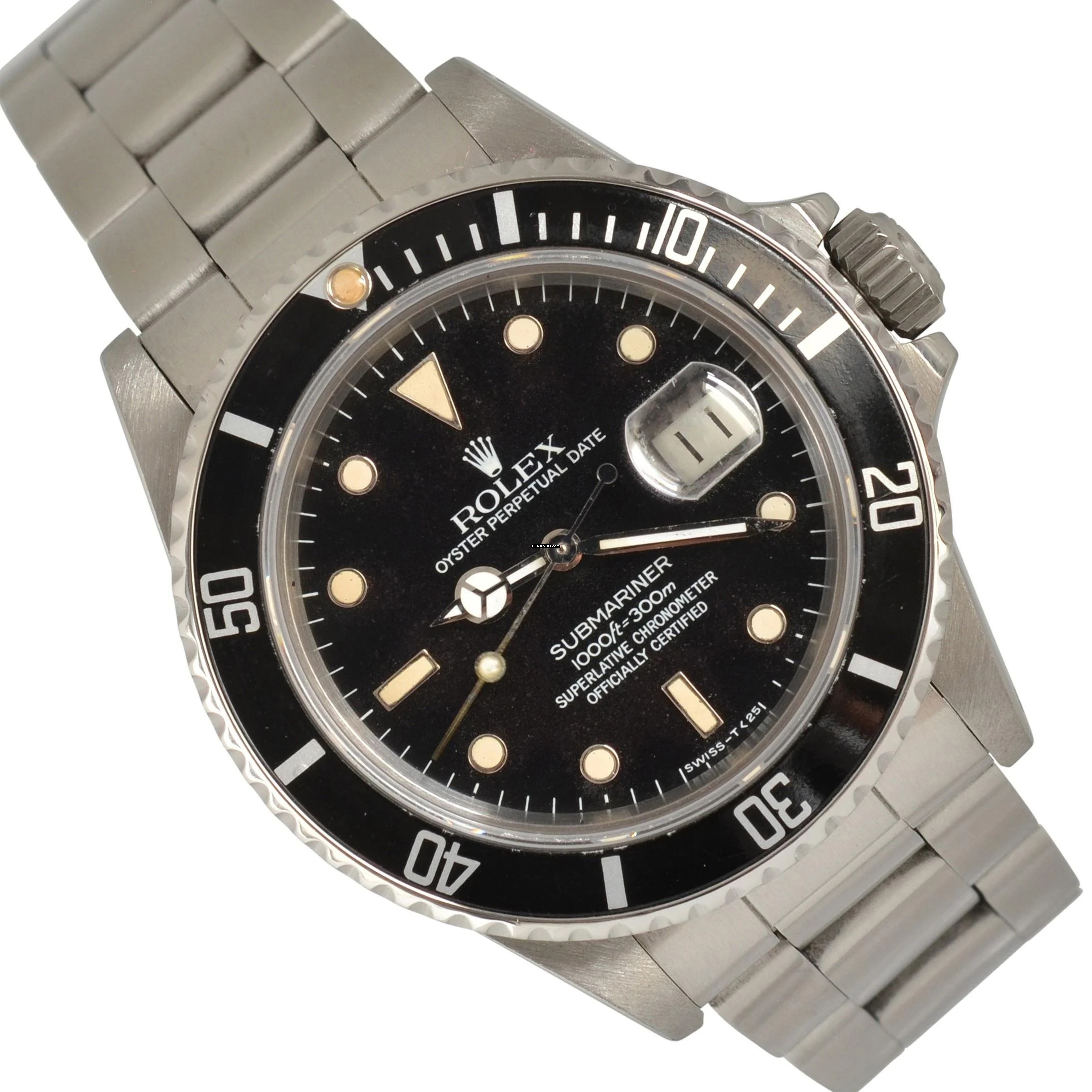 Rolex Submariner Date 168000 Triple Zero of transition 1987 Full Set
