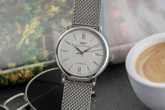  IWC Portofino Automatic 40 Edelstahl Automatik Herrenuhr Ref. IW356505 Papiere 2016 