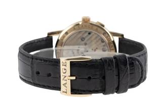 Thumbnail von A. Lange & Söhne Saxonia Großdatum 18K (0,750) Gold Handaufzug Ref. 105.022 B&P