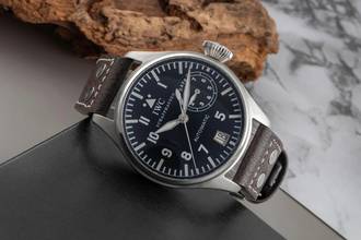 Thumbnail von IWC Große Fliegeruhr Schaffhausen Big Pilot Automatik 7 Days Edelstahl Herrenuhr Ref IW500201