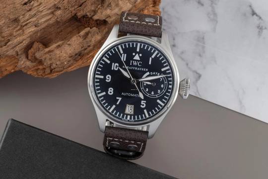  IWC Große Fliegeruhr Schaffhausen Big Pilot Automatik 7 Days Edelstahl Herrenuhr Ref IW500201 