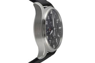 Thumbnail von IWC Fliegeruhr Chronograph Pilot Fliegeruhr Chronograph Automatik Herrenuhr Ref. IW377701 Papiere