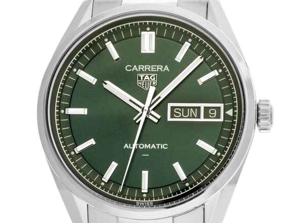  TAG Heuer Carrera Day Date Ref.WDA2115.BA0043 2026 Full Set Ungetragen Carrera Day Date Green Dial 