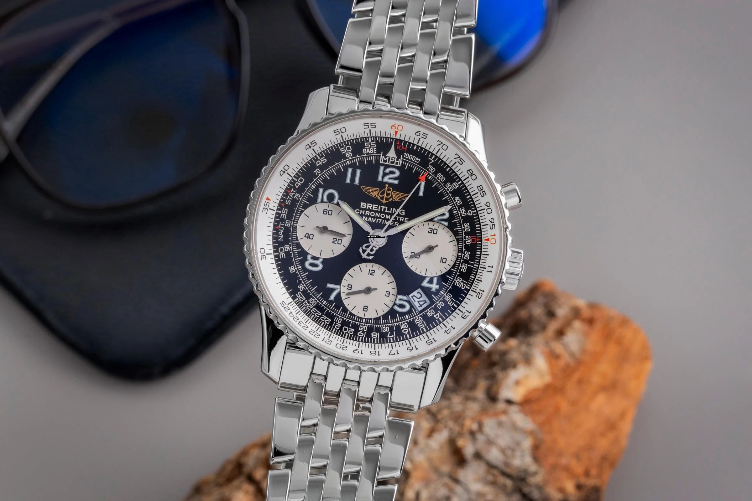 Breitling Navitimer Chronograph Herrenuhr Automatik Ref. A23322 Klassiker