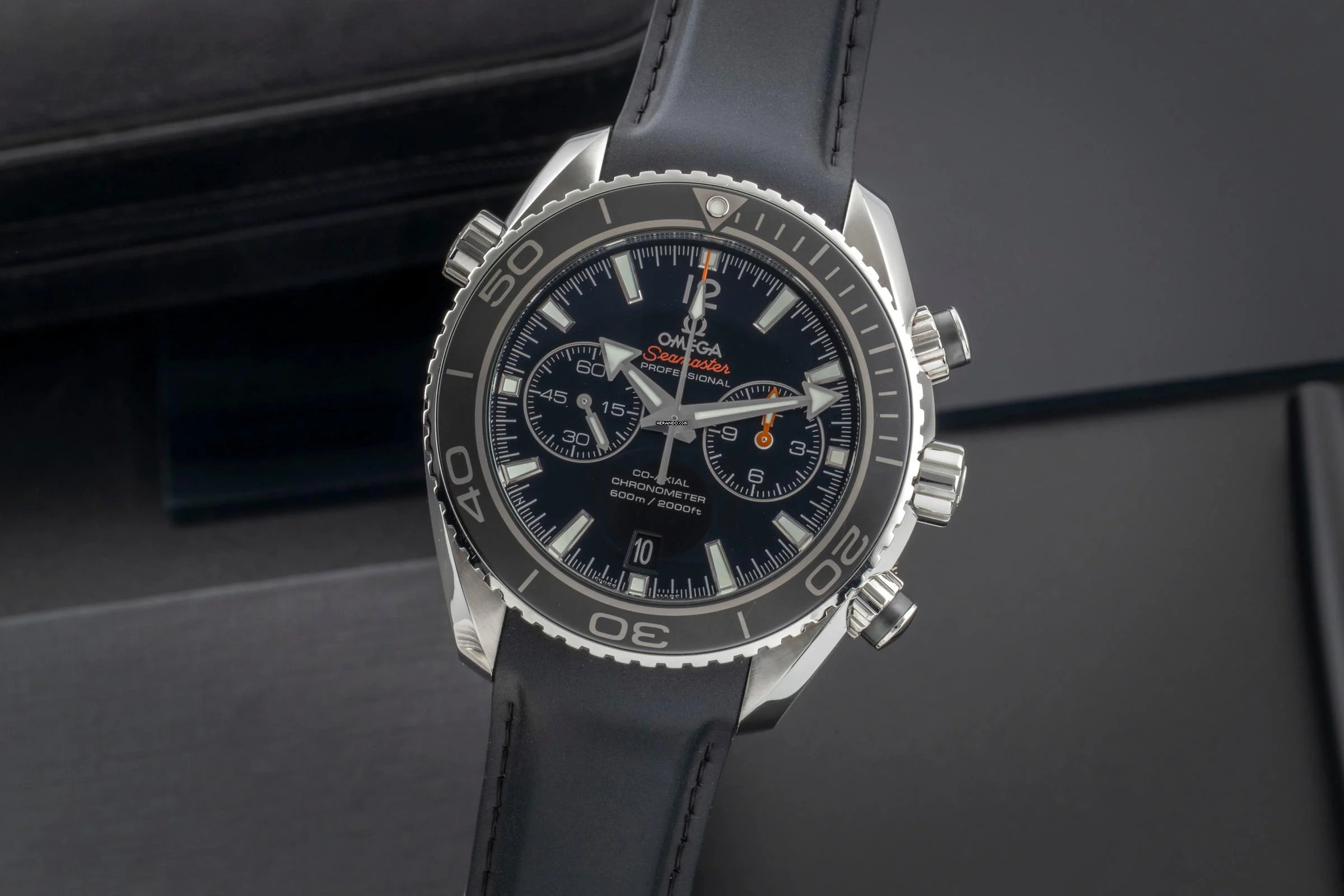 Omega Seamaster Planet Ocean Chronograph Automatik Edelstahl 232.32.46.51.01.003 B&P 2015