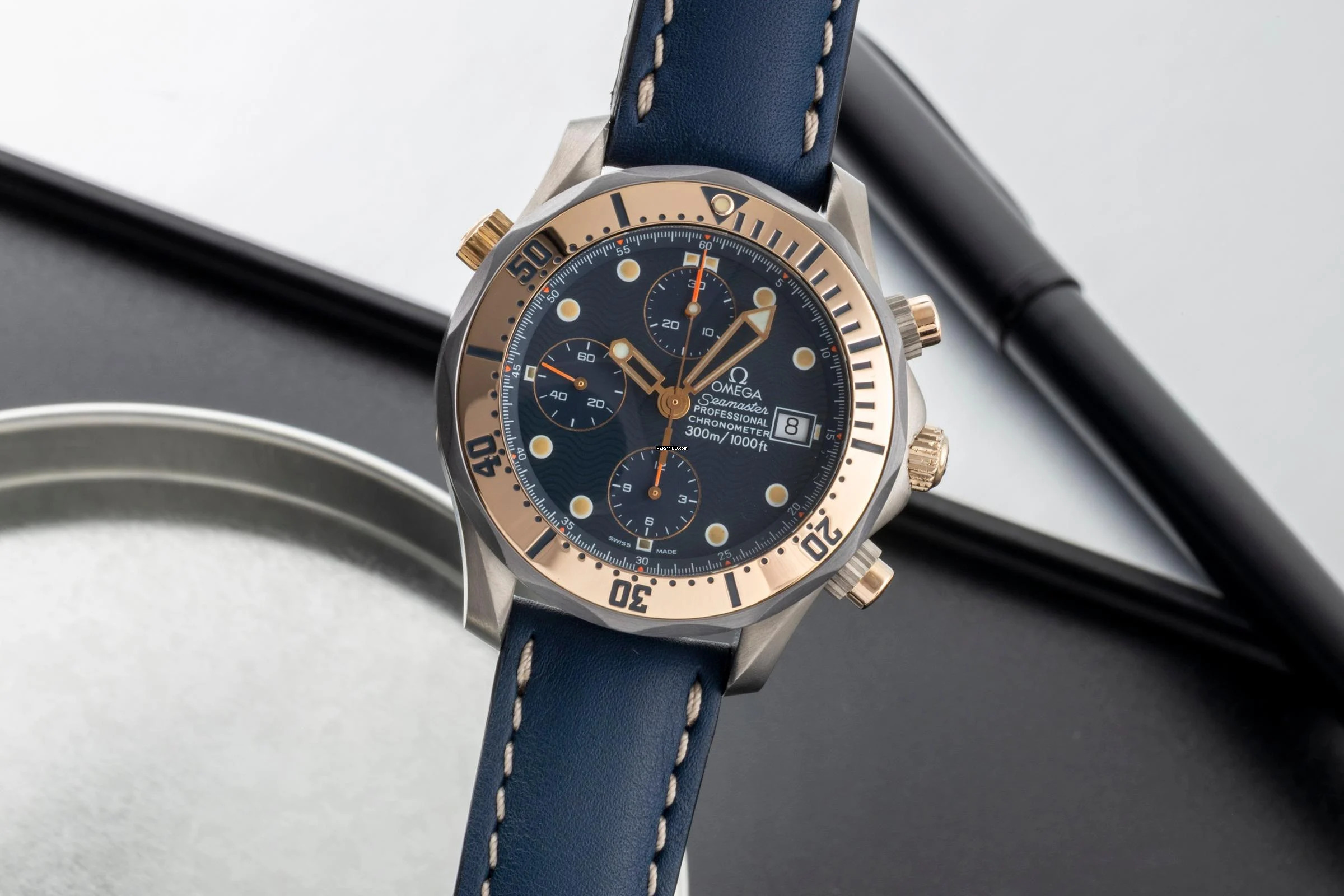 Omega Seamaster Professional 300M Chronograph Titan/Gold/Tantal Ref. 2296.80.00