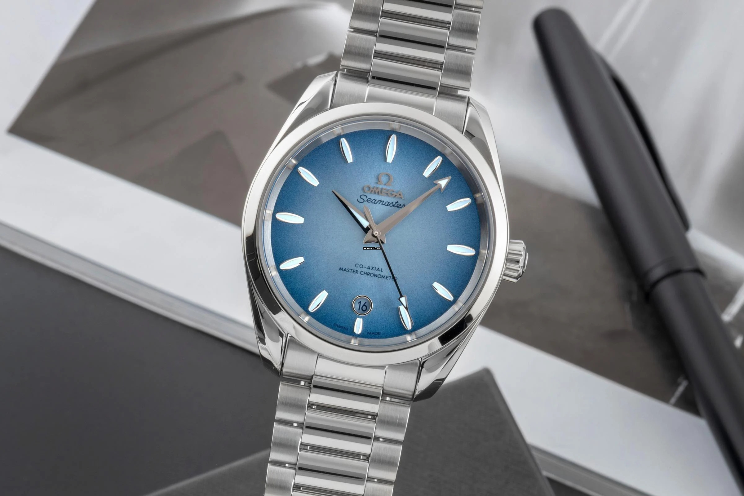 Omega Seamaster Aqua Terra 150M Automatik Edelstahl Ref. 220.10.38.20.03.004 B&P