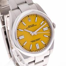 Thumbnail von Rolex Oyster Perpetual 41 Yellow – 124300 – like NEW – 2021 Full Set Lc100