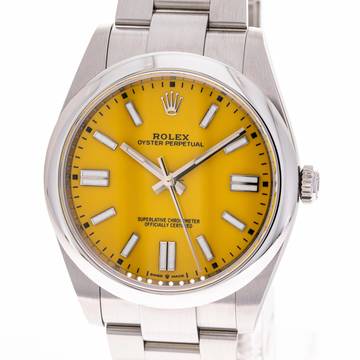  Rolex Oyster Perpetual 41 Yellow – 124300 – like NEW – 2021 Full Set Lc100 