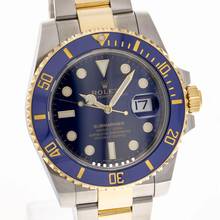 Thumbnail von Rolex Submariner Date 41 Steel Gold Blue – 126613lb – like NEW – 2022 Full Set Lc100