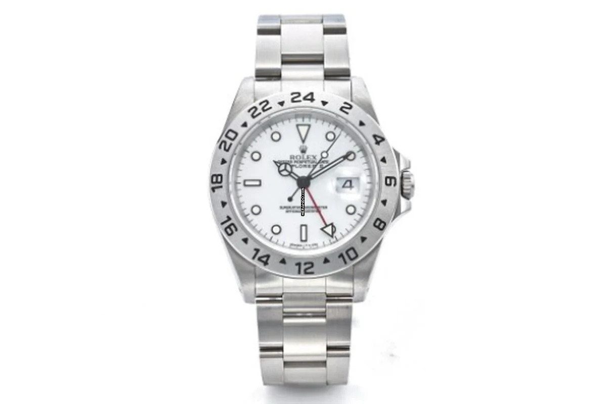 Rolex Explorer II White Dial Box+Papers 40MM 16570 1997