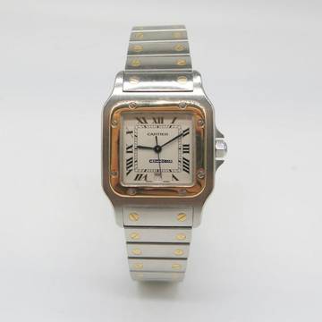  Cartier Santos Galbée ref.187901 - Stahl/Gold - Jahr: 1994 Fullset 