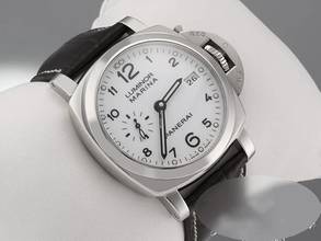 Thumbnail von Panerai Luminor Marina 1950 3 Days Automatic Pam00523 Edelstahl Automatik Stahl Leder Steel White Dial