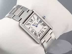 Thumbnail von Cartier Tank Solo Großes Modell Edelstahl W5200014 2019 Stahl Steel