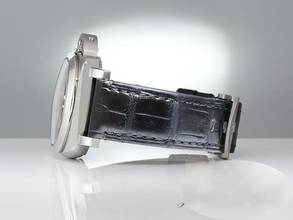 Thumbnail von Panerai Luminor 1950 3 Days GMT Power Reserve Automatic Pam00537 2016 Automatik Stahl Steel Black Dial