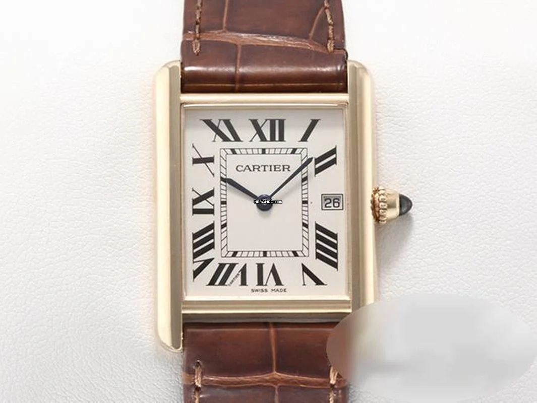 Cartier Tank Louis Cartier Großes Modell Gelbgold 750 2013 W1529756 18kt Yellow Gold Damen Herren
