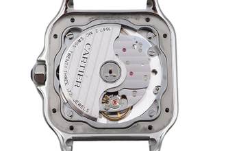 Thumbnail von Cartier Santos Edelstahl Automatik Medium Size Ref. WSSA0010 4075 B&P