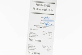 Thumbnail von Cartier Santos Green Arabic Stahl Automatik Herrenuhr Ref. WSSA0055 B&P 2025