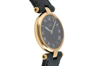 Thumbnail von Cartier Vendome must de Cartier Vendome SM 925 Silber vergoldet Damenuhr Ref. 84978913