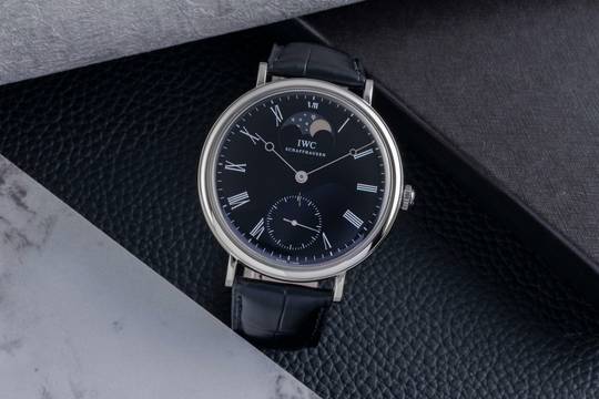  IWC Portofino Handaufzug Vintage Portofino Moonphase Handaufzug Stahl Herrenuhr Ref. IW544801 