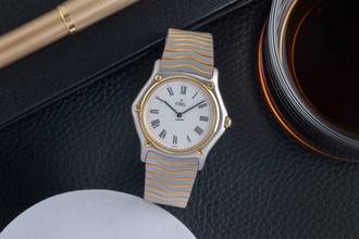 Thumbnail von Ebel Classic Wave Stahl / Gold Quarz Damenuhr Ref. 181909 Klassiker