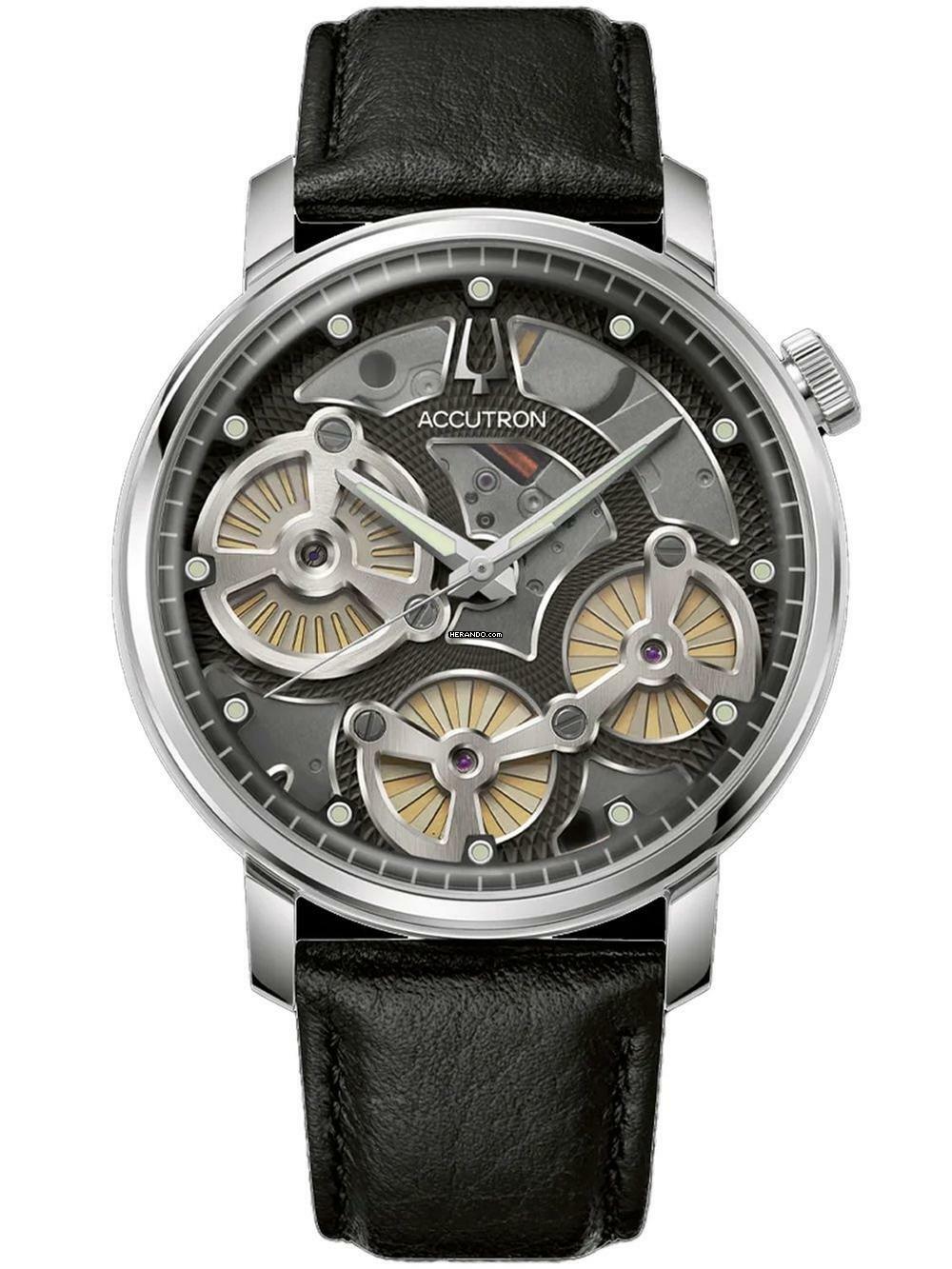 Bulova Accutron 26A210A Accutron Spaceview Evolution Herrenuhr 44mm 5ATM